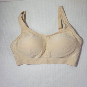 Shapermint Beige Everyday Comfort Straps Wireless Shaping Bra #10024 Size M